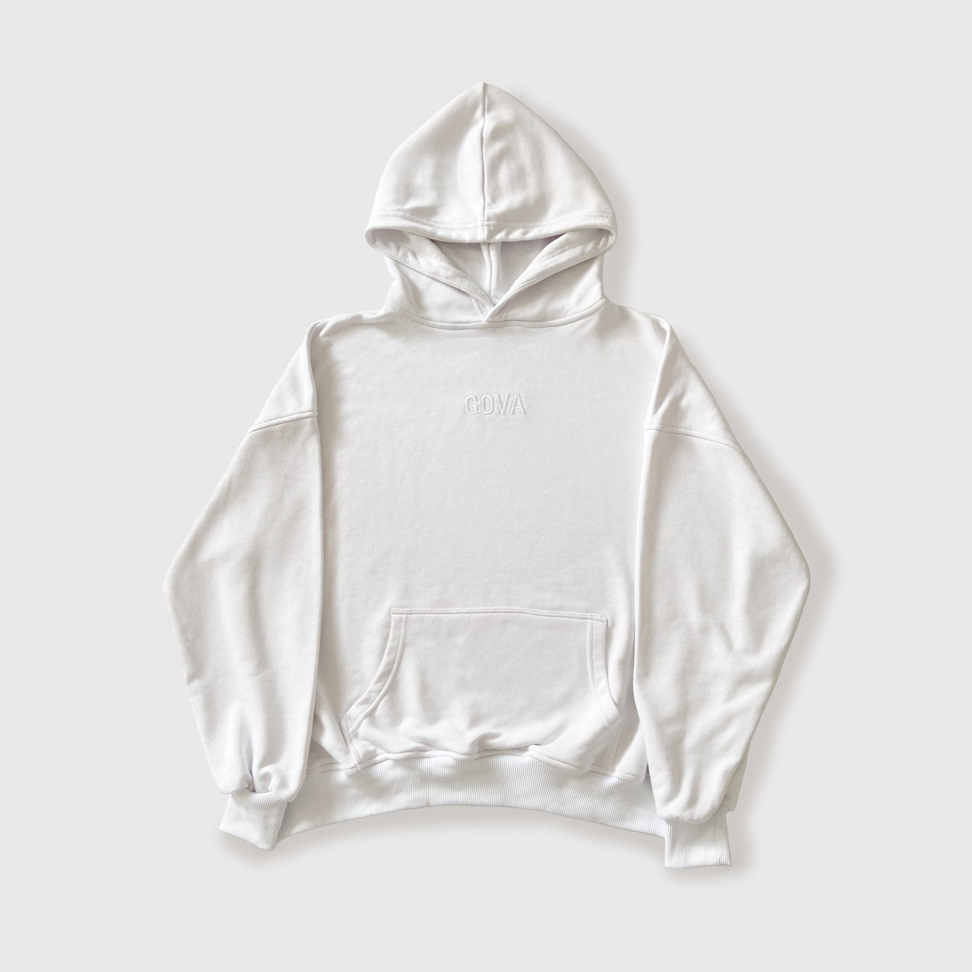 Plain Oversized White Hoodie.