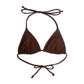 TRIANGLE BIKINI TOP IN ESPRESSO