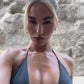 Barely There Dark Blue/Grey Thong Bikini Bottom In Mineral