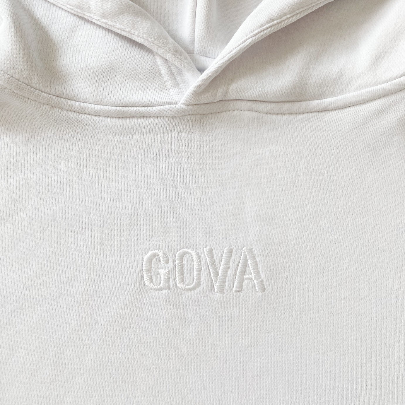 Plain Oversized White Hoodie | GOVA